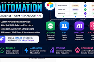 design airtable database airtable automation airtable crm make com ai automation