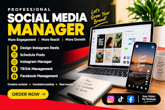 social media manager design ig reels schedule post skincare instagram manager