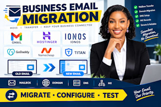 migrate business email gmail hostinger ionos godaddy namecheap and titan email