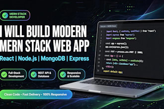 build a modern full stack web application with react node js and database