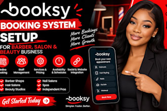 setup booksy booking system for barber, salon and beauty business