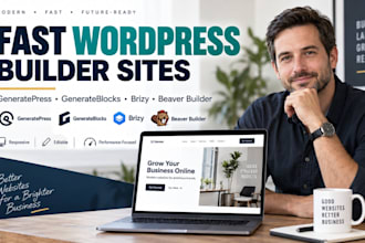 build wordpress with generatepress generateblocks brizy or beaver builder