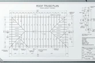 design residential roof truss plans and truss layouts