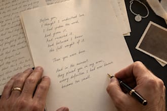 write wedding vows, love letters, custom songs or poems