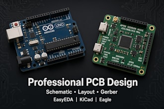 design professional pcb boards using easyeda kicad and eagle