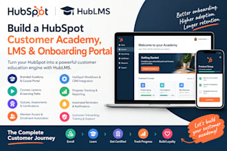 build hubspot course lms and customer onboarding portal with hublms northpass