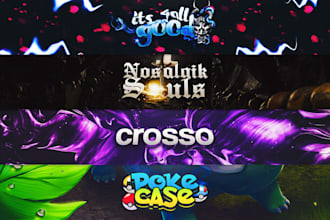 design a professional youtube, twitch and twitter banner