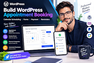 build wordpress appointment booking calendar scheduling forms payment reminders