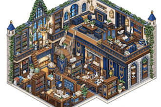 create isometric pixel game art pixel game assets pixel tileset environment prop