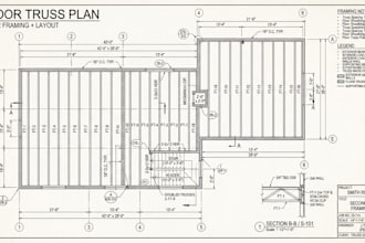 design floor trusses and structural floor framing layouts