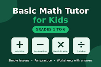 teach and help your child with basic math grades 1 to 6