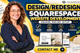 design squarespace website redesign squarespace website development square onlin