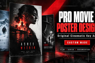 professionally design a cinematic movie poster