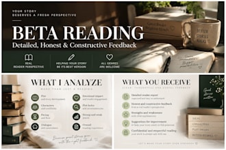 beta read your book and provide detailed honest feedback