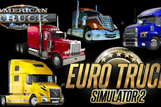 create ets2, ats, fs22, and beamng custom trucks, trailers, maps, skins