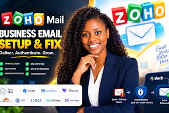 fix zoho titan godaddy hostinger dns dkim spf  dmarc email authentication slack