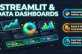 build an interactive streamlit data dashboard for your business