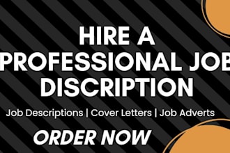 expertly craft job descriptions, cover letters, job adverts, and offers