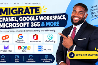 migrate cpanel google workspace microsoft 365 godaddy proton mail zoho mx dns
