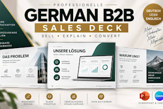 design german b2b sales presentations, sales decks, and powerpoint pitch decks
