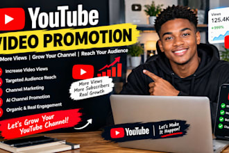 do organic youtube channel promotion for more subscriptions, channel promotion