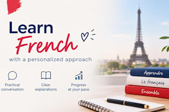teach a personalized french course