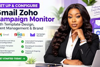 setup gmail zoho campaign monitor with template design client management brand