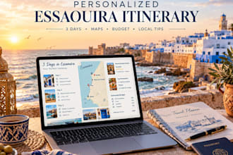 create a personalized travel itinerary for essaouira morocco