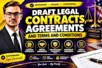 draft USA legal contracts, agreements, documents and terms and conditions