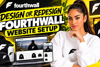design or redesign fourthwall website setup fourth wall store pod merch