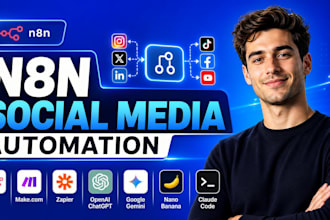 n8n automation n8n ai agent ai automation claude code n8n social media autopost