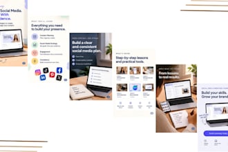create 6 promotional instagram images for your digital product