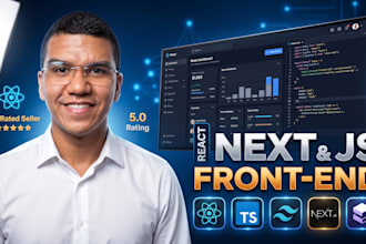 build pixel perfect react nextjs frontend