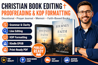 edit christian books, devotionals, manuscripts and proofread christian book