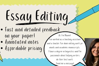 edit a high school or college level essay