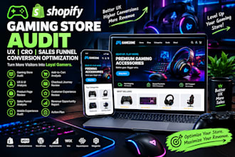 audit gaming ecommerce store UX cro sales