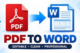 format and convert word or PDF documents professionally