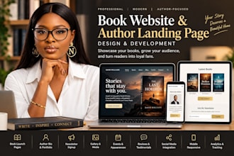 design and build an author website or book landing page