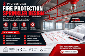 design nfpa compliant fire protection fire alarm and sprinkler plans