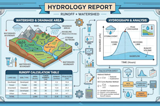 prepare hydrology reports and runoff calculations