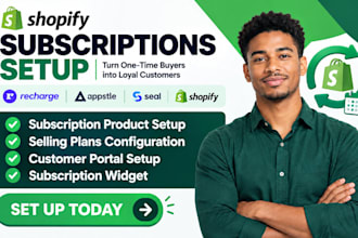 setup shopify subscriptions recharge appstle seal bold kaching joy supr subi