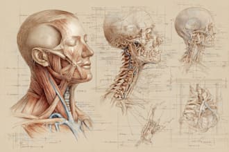 do medical, biology and scientific illustrations for you