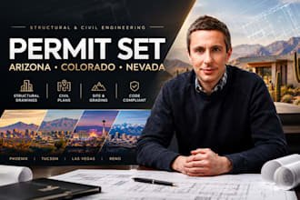 be your structural and civil engineer for arizona and colorado permit set