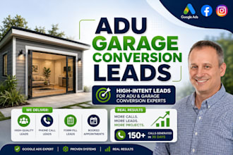 setup adu garage conversion leads marketing garage door repair home remodell ads