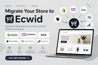 migrate shopify woocommerce wix big cartel squarespace bigcommerce to ecwid