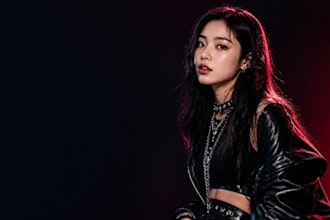 be your korean female singer songwriter kpop vocalist kpop rapper with pop vocal