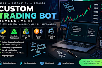 build trading bot, crypto bot, algorithmic trading, python bot, ai trading bot
