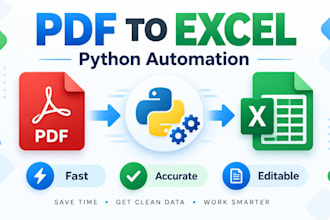 extract PDF tables to excel using python automation