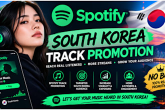 do your south korea spotify track promotion no bot