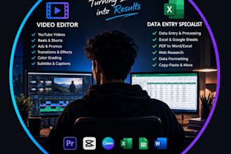 edit video and do data entry